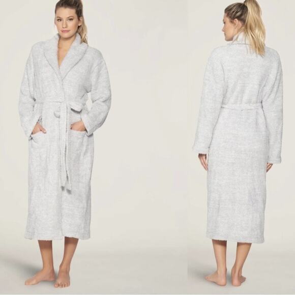 Barefoot Dreams Other - Barefoot Dreams Cozychic Heathered Robe Gray Size 2